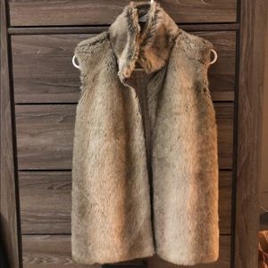 Faux fur vest